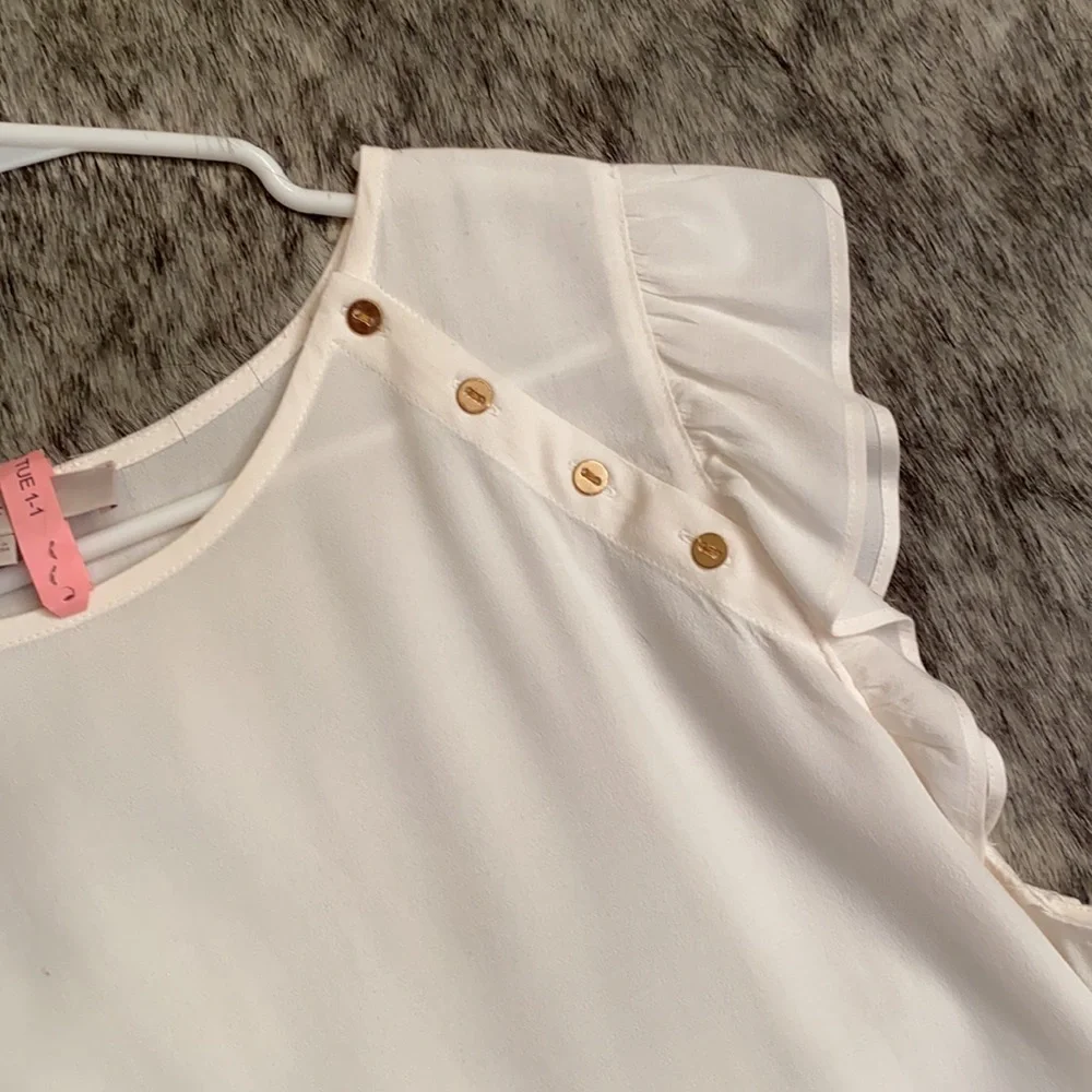 Loft Ruffle Sleeve Blouse - Large - Picture 12 of 13